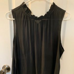 Black blouse tank top in a size medium.